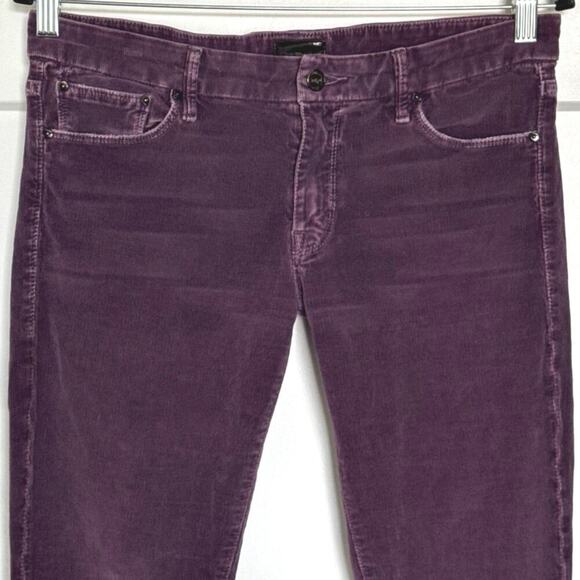 Mother The Looker Corduroy Skinny Pants in Violet Womens Size 30 - Picture 4 of 12